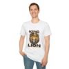 King Lion Unisex Softstyle T-Shirt - Bold Graphic Tee for Animal Lovers - Image 2